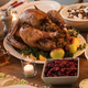 Classic Thanksgiving table spread